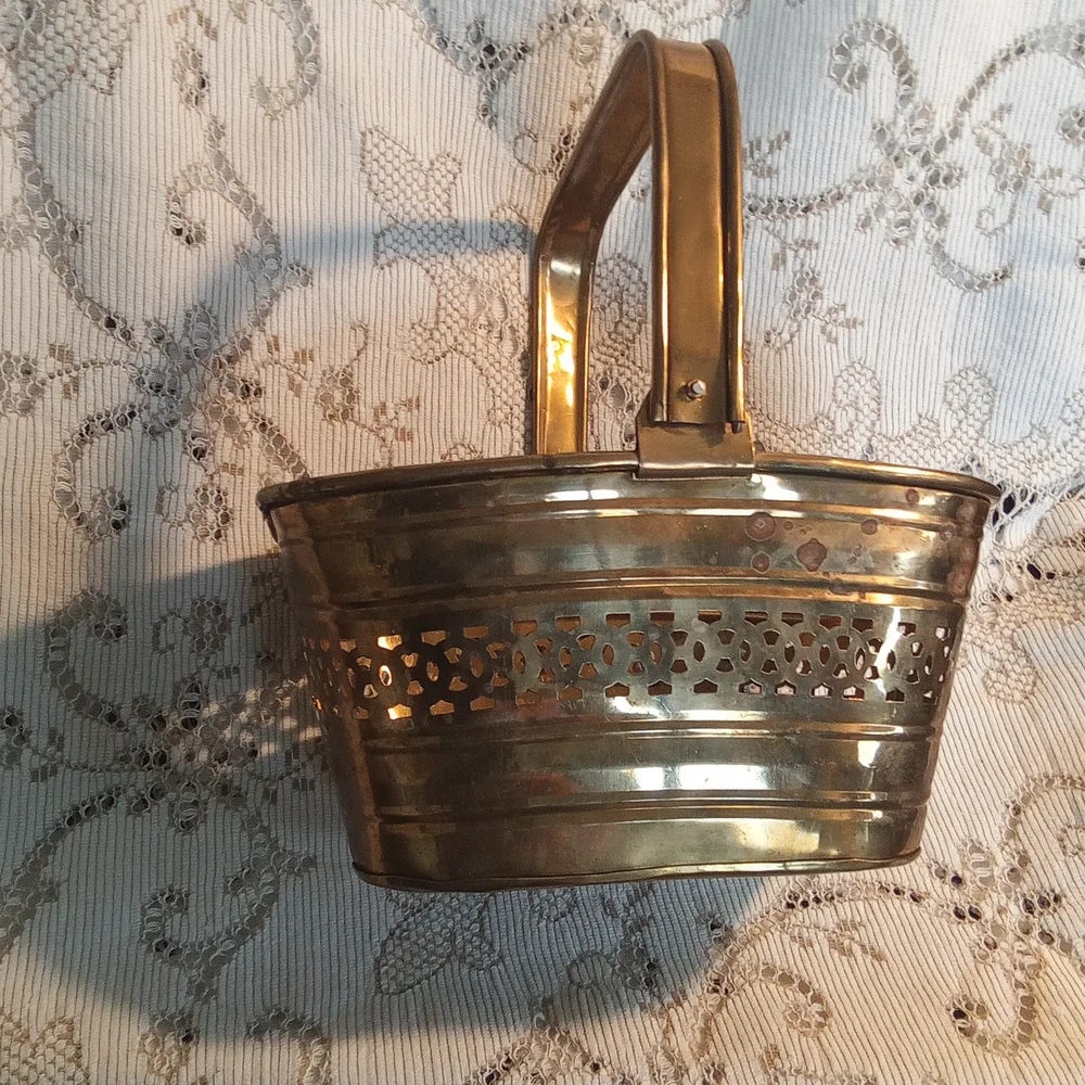 Solid brass basket
